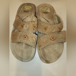 Light brown leather sandals, size 8.5